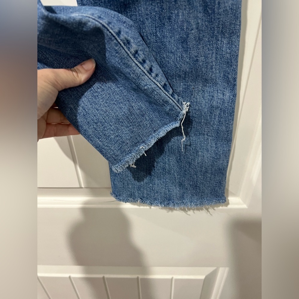 Women’s Mother the insider crop step fray jeans 28 distressed - Picture 6 of 16